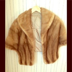 Genuine Mink Fur Stole